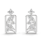 0.36 Carat Earrings 14K - White Gold