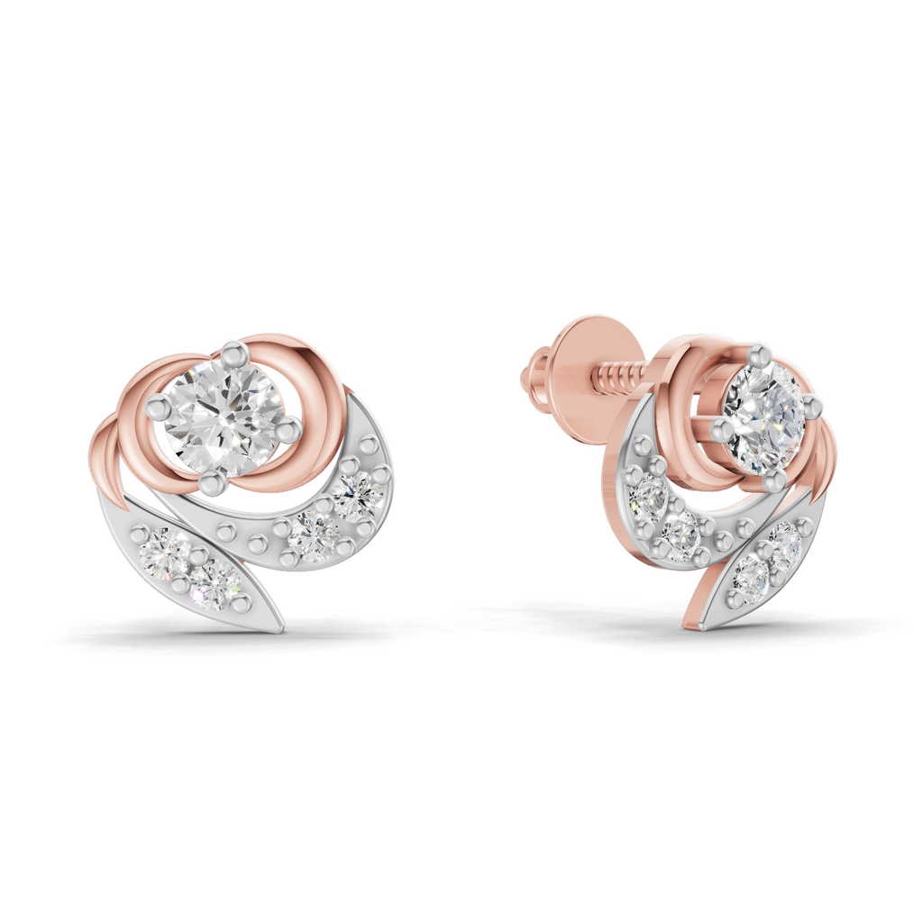 0.31 Carat Earrings 14K - Rose Gold