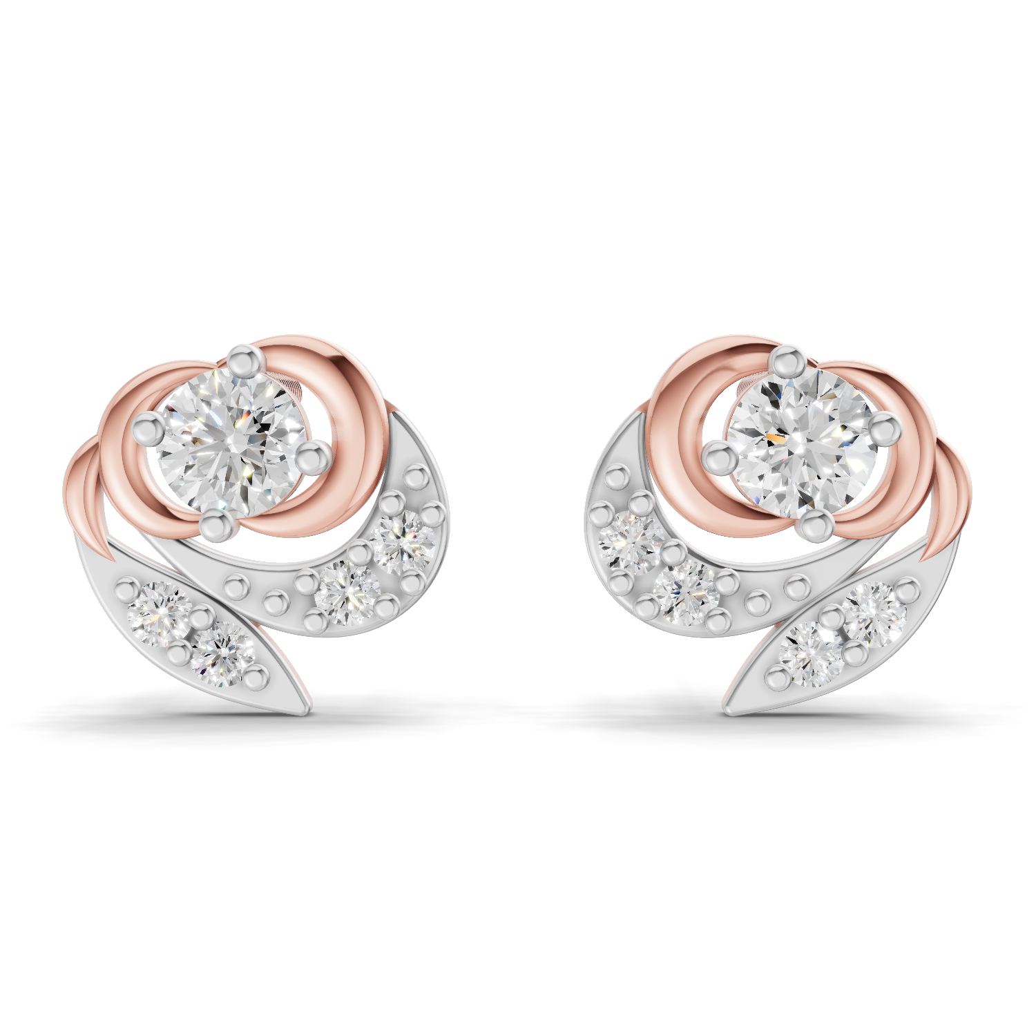 0.31 Carat Earrings 14K - Rose Gold