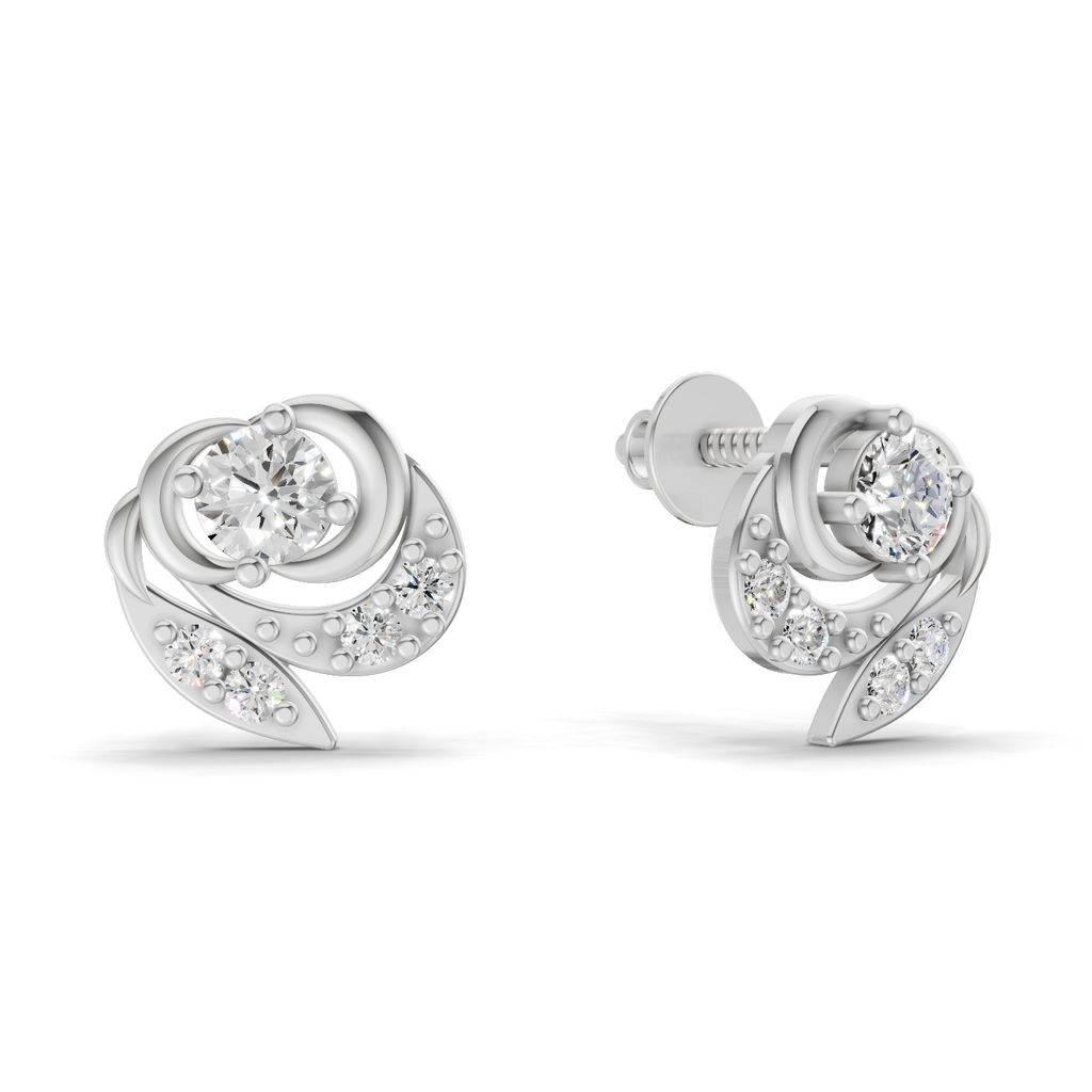 0.31 Carat Earrings 14K - White Gold