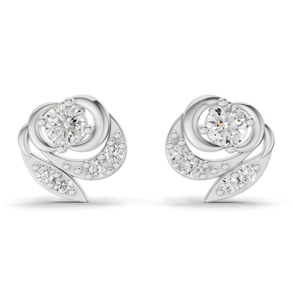 0.31 Carat Earrings 14K - White Gold