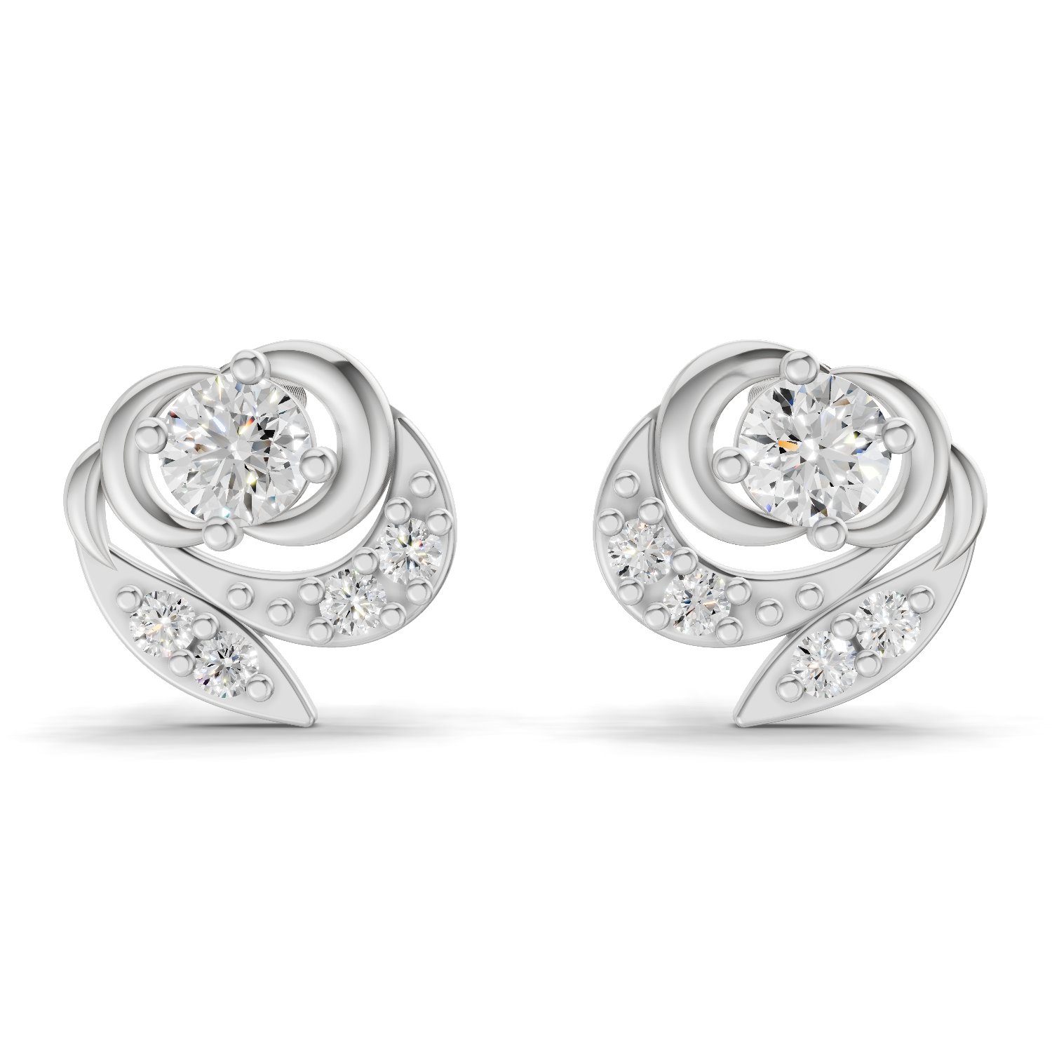 0.31 Carat Earrings 14K - White Gold