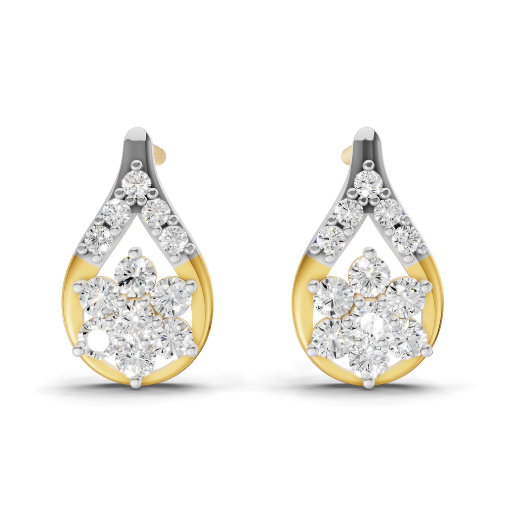 0.45 Carat Teardrop Earrings 14K