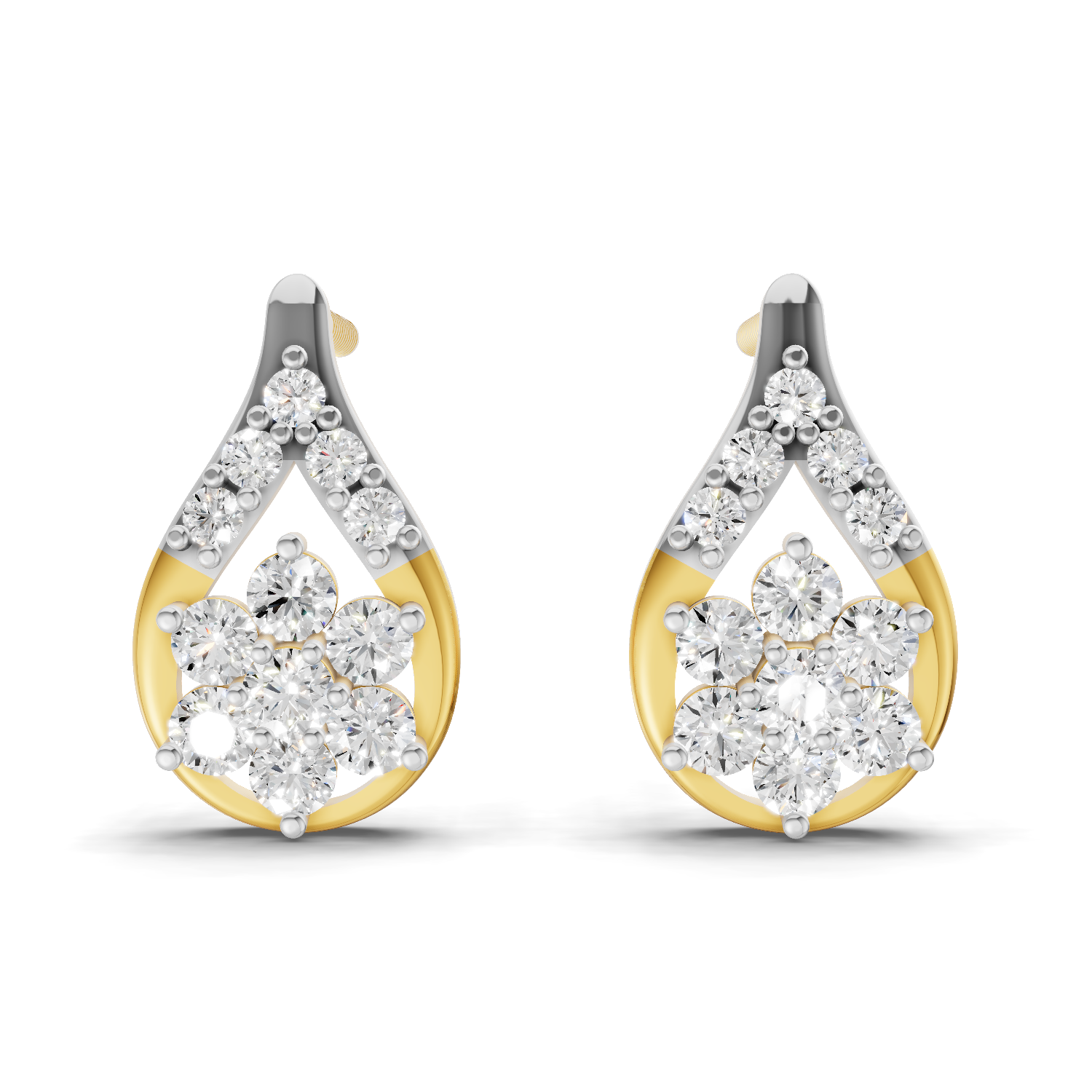 0.45 Carat Teardrop Earrings 14K
