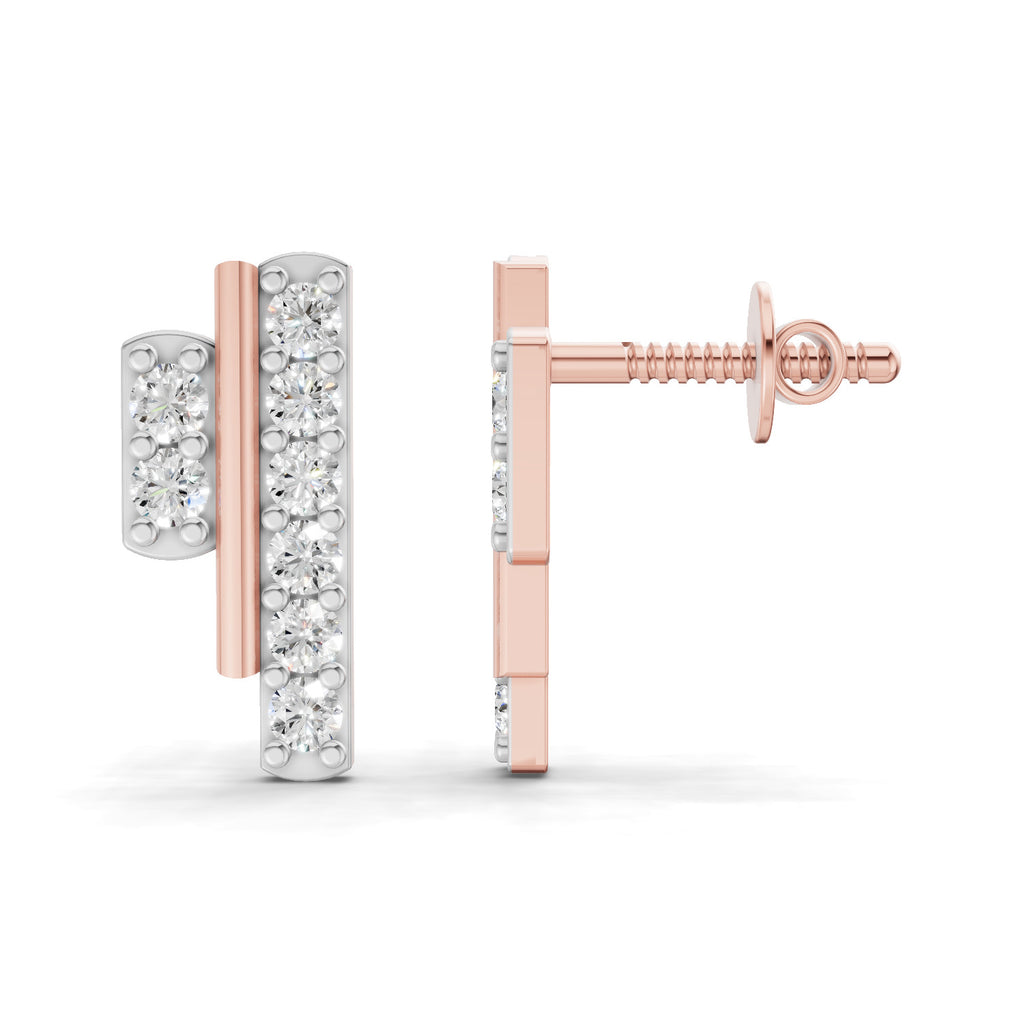 0.35 Carat Earrings 14K - Rose Gold