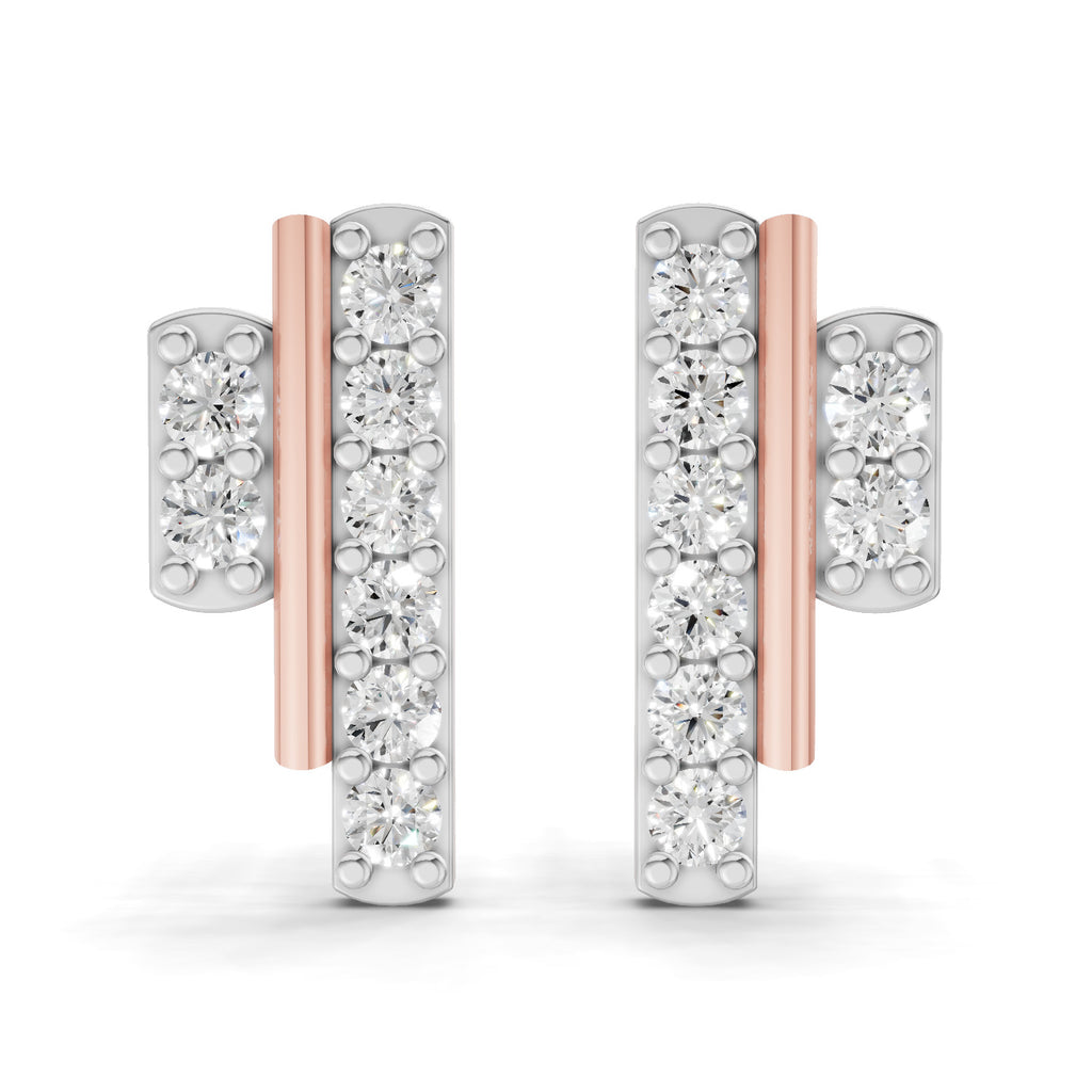 0.35 Carat Earrings 14K - Rose Gold
