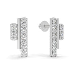 0.35 Carat Earrings 14K - White Gold