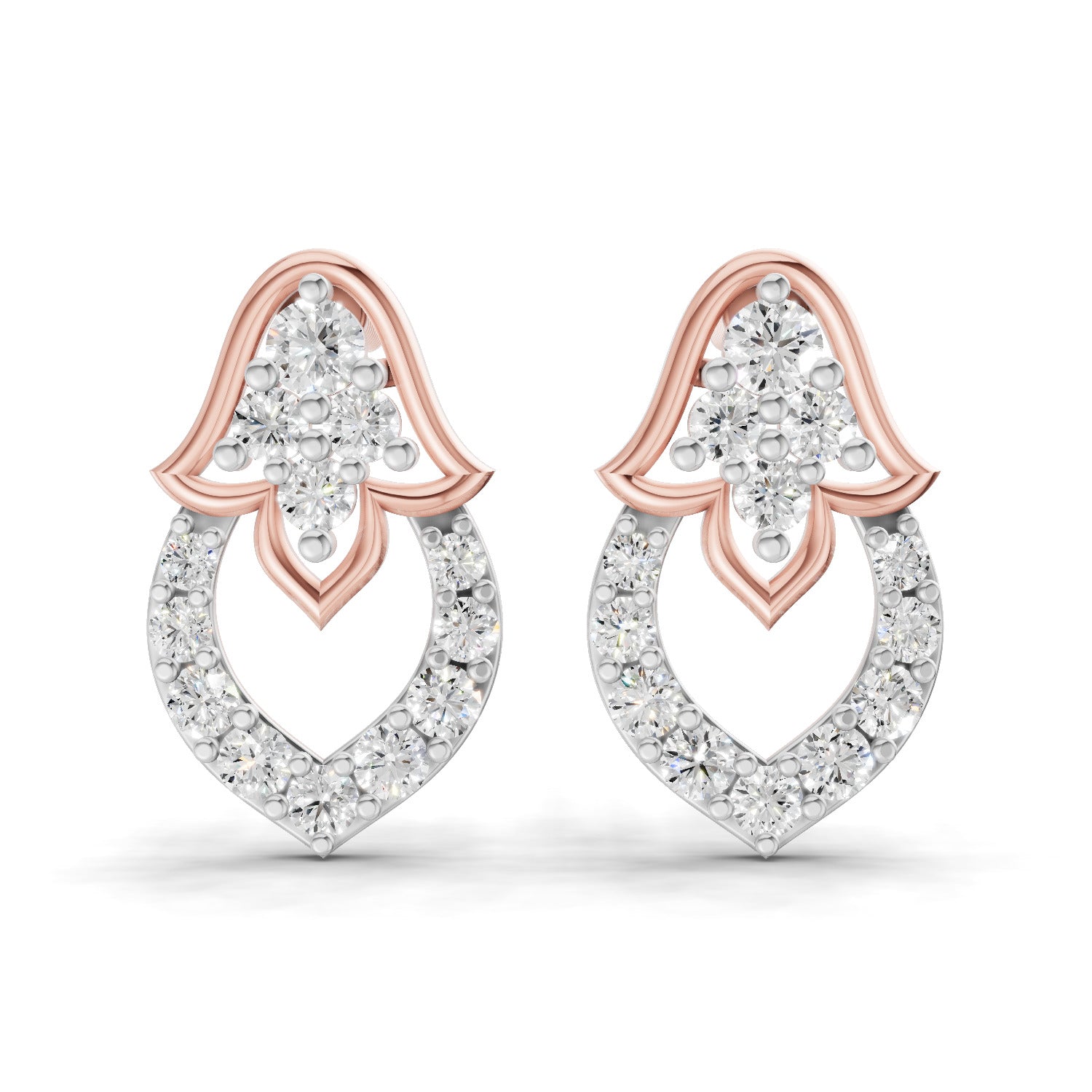 0.45 Carat Celestia Spark Earrings 14K - Rose Gold