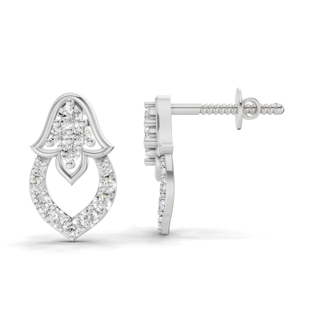 0.45 Carat Celestia Spark Earrings 14K - White Gold