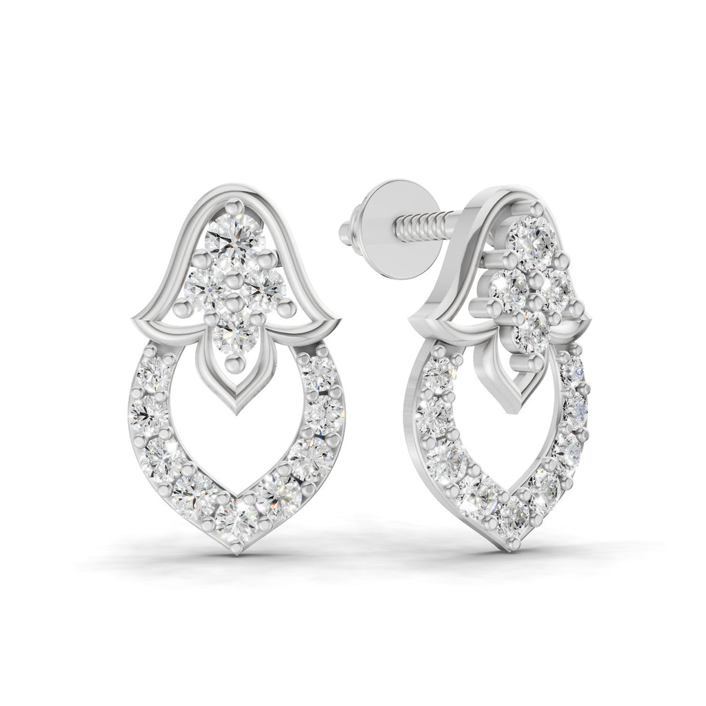 0.45 Carat Celestia Spark Earrings 14K - White Gold