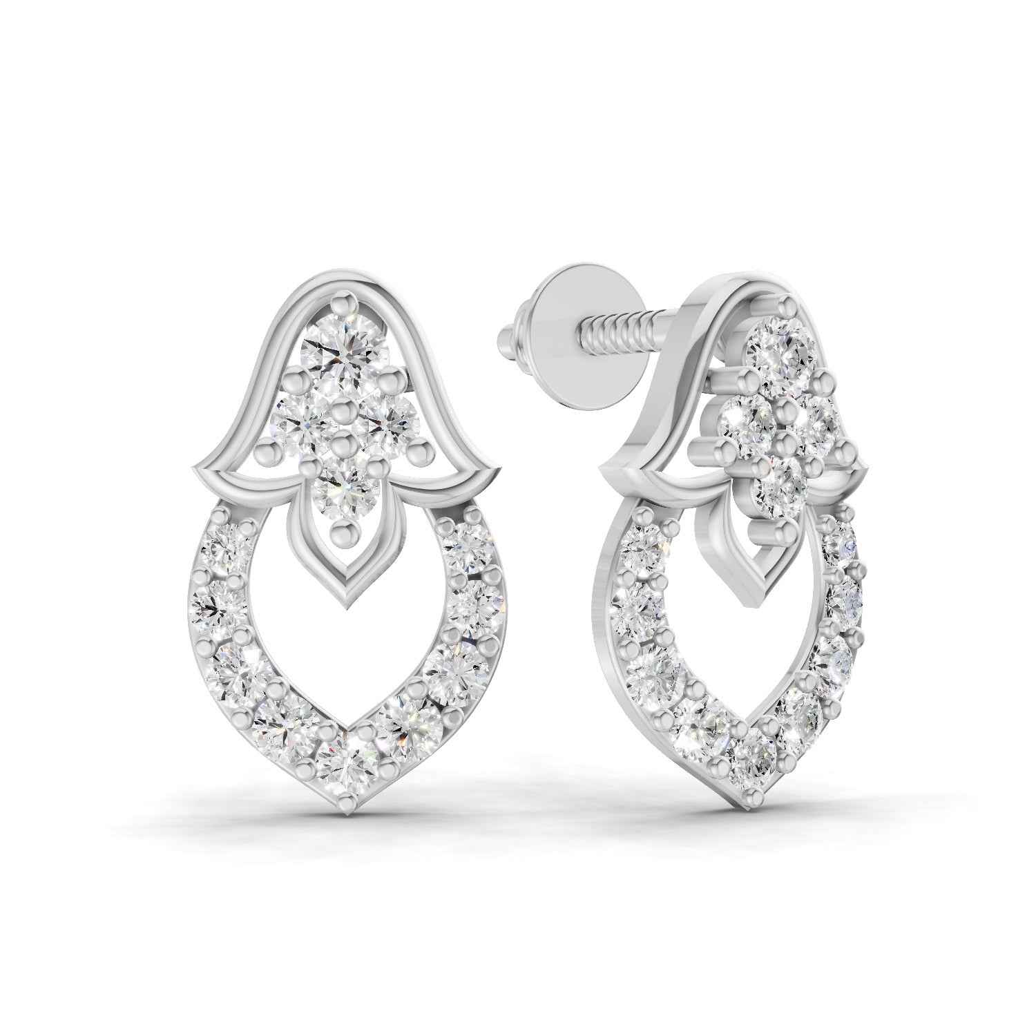0.45 Carat Celestia Spark Earrings 14K - White Gold