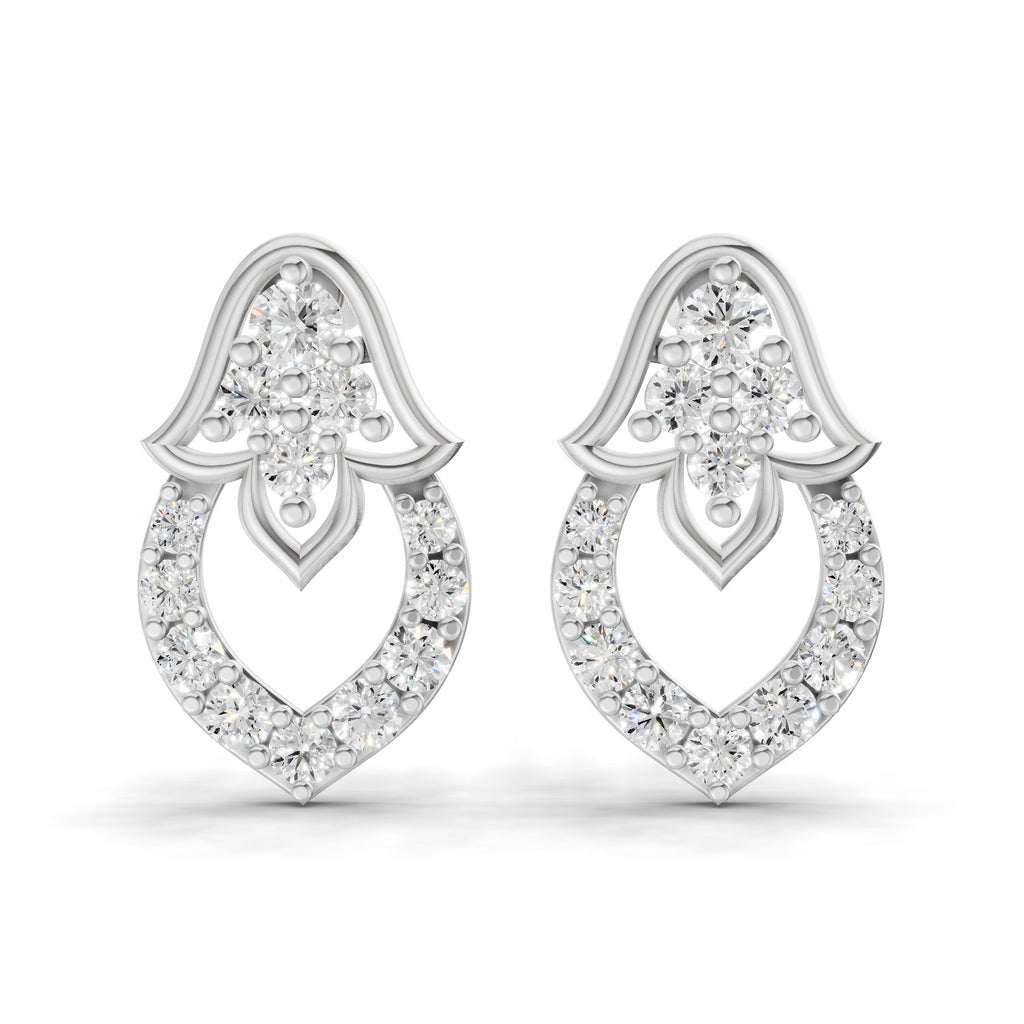 0.45 Carat Celestia Spark Earrings 14K - White Gold