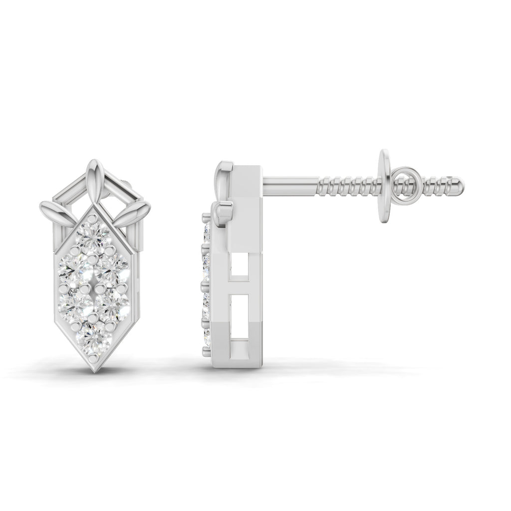 0.3 Carat Earrings 14K - White Gold