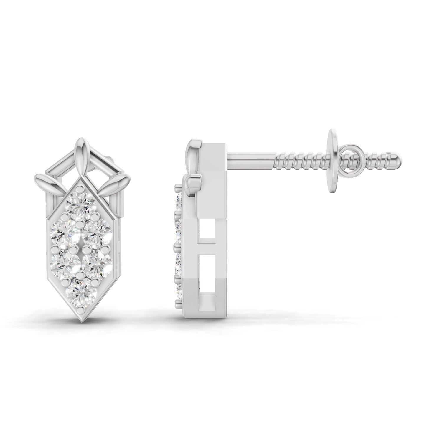 0.3 Carat Earrings 14K - White Gold