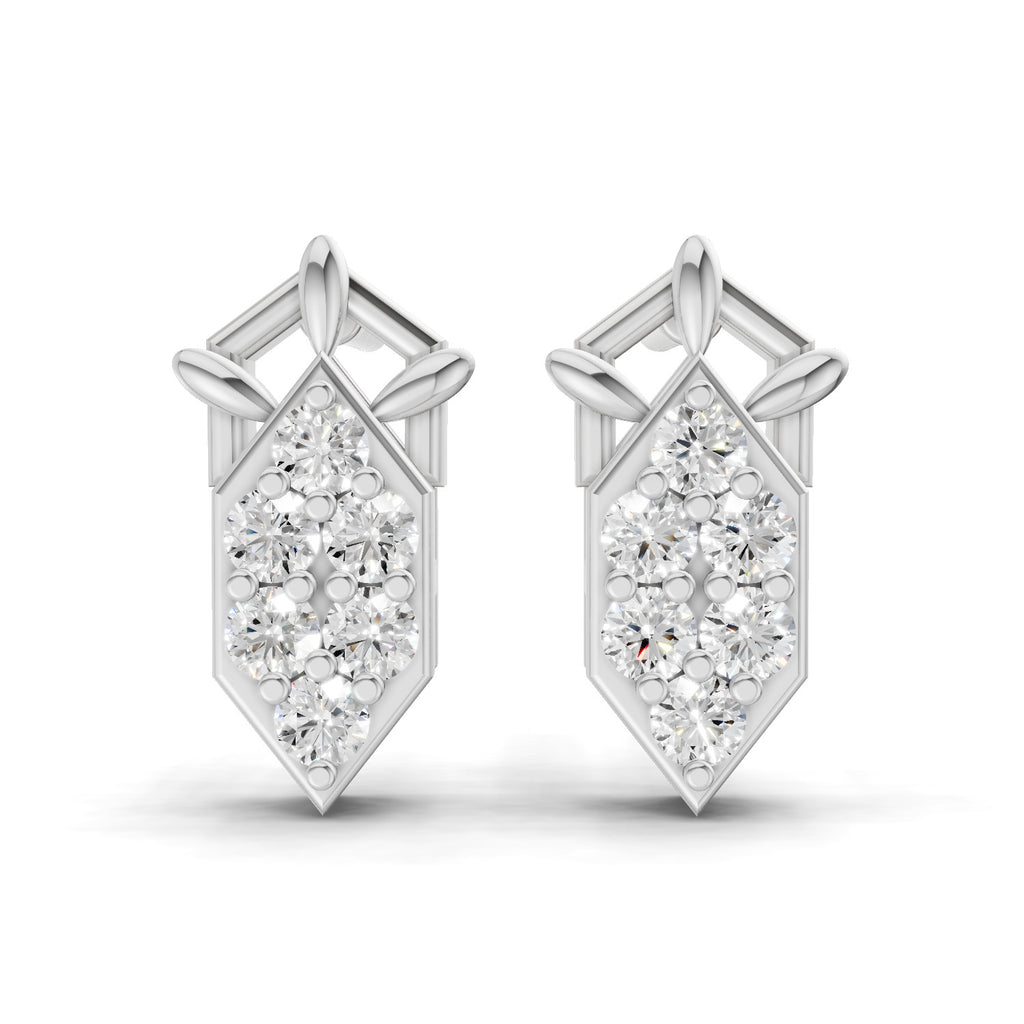 0.3 Carat Earrings 14K - White Gold