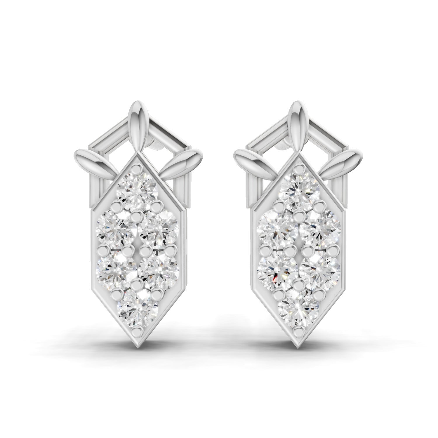 0.3 Carat Earrings 14K - White Gold
