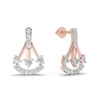 0.46 Carat Trinity Sparkle Earrings 14K - Rose Gold