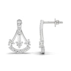 0.46 Carat Trinity Sparkle Earrings 14K - White Gold