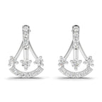 0.46 Carat Trinity Sparkle Earrings 14K - White Gold