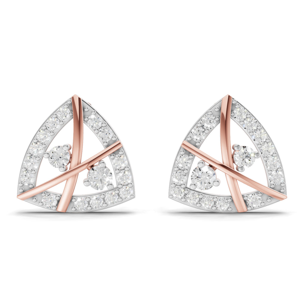 0.45 Carat Facetra Earrings 14K - Rose Gold