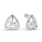 0.45 Carat Facetra Earrings 14K - White Gold