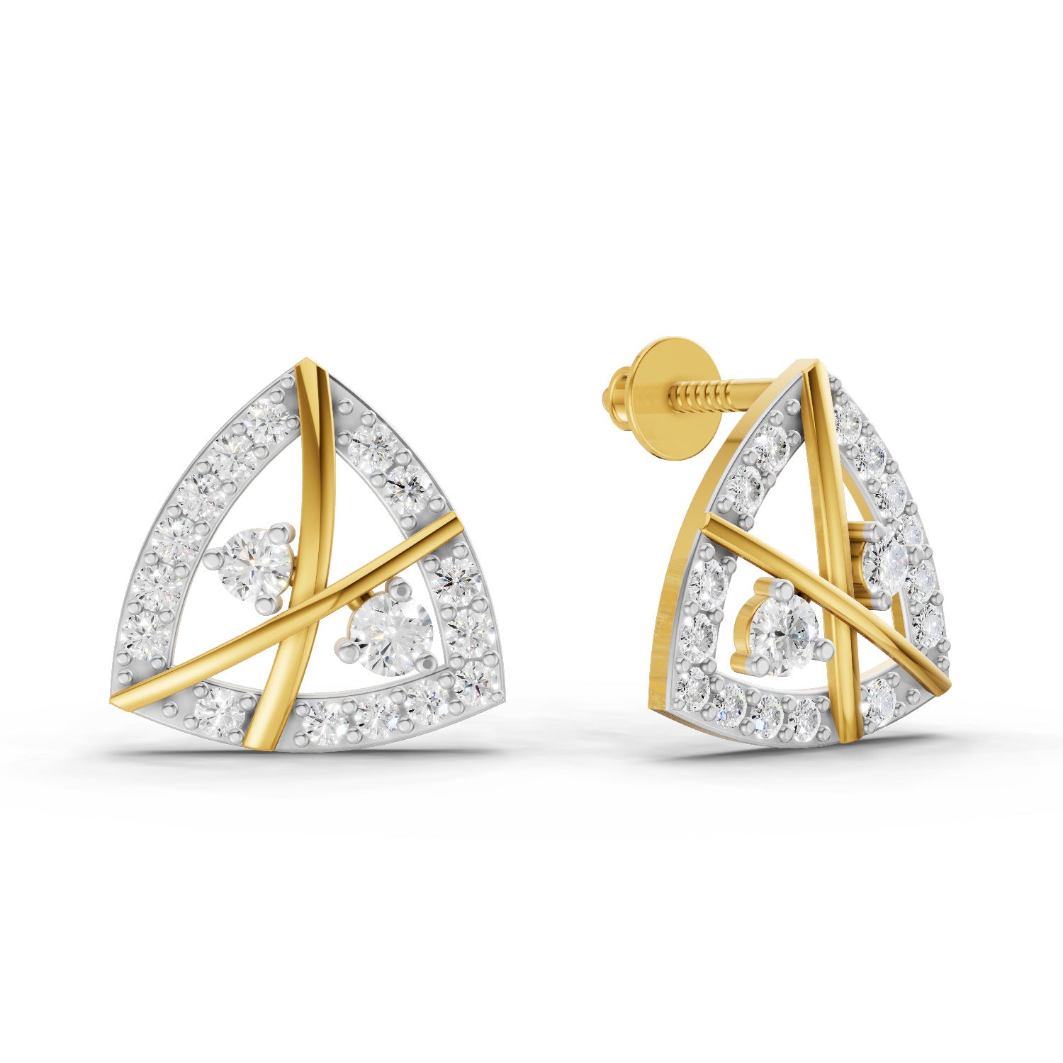 0.45 Carat Facetra Earrings 14K