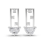 1.65 Carat Eternal Curve Earrings 14K - White Gold
