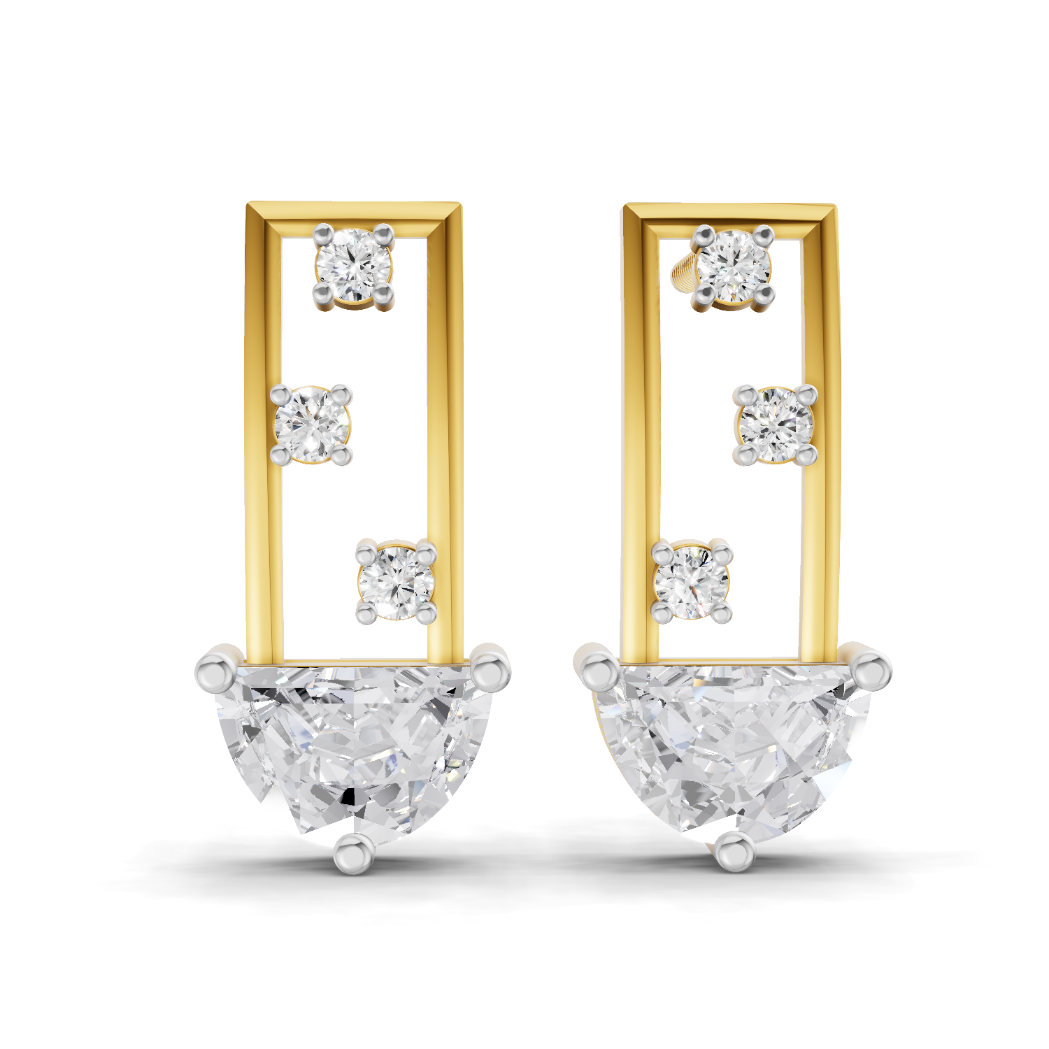 1.65 Carat Eternal Curve Earrings 14K