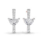 0.84 Carat Luna Drop Earrings 14K - Rose Gold