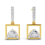 0.89 Carat Floating Dangles Earrings 14K