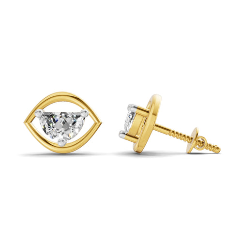 0.7 Carat Floral Earrings 14K