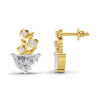 1.15 Carat Floral Trellis Earrings 14K