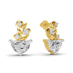 1.81 Carat Floral Trellis Earrings 14K
