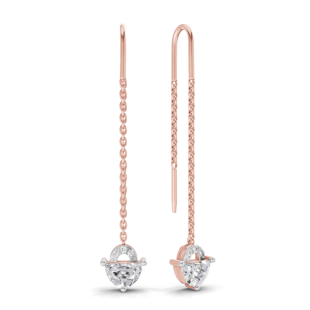 1.49 Carat Earrings 14K - Rose Gold