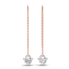 1.49 Carat Earrings 14K - Rose Gold