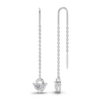 1.49 Carat Earrings 14K - White Gold