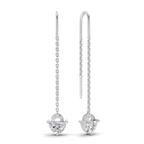 1.49 Carat Earrings 14K - White Gold