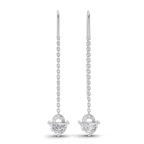 1.49 Carat Earrings 14K - White Gold