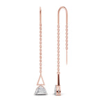 0.84 Carat Luna Threader Earrings 14K - Rose Gold