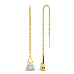 0.84 Carat Luna Threader Earrings 14K