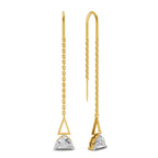 0.84 Carat Luna Threader Earrings 14K