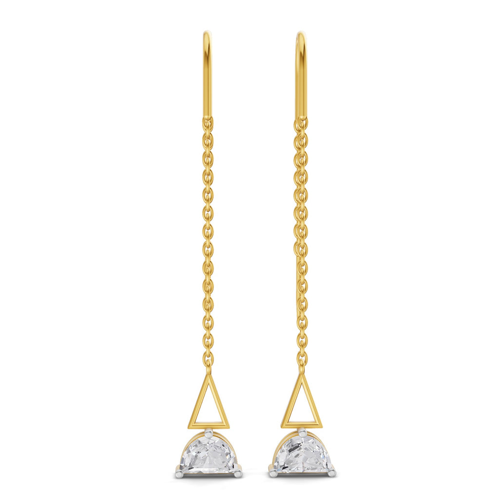 0.84 Carat Luna Threader Earrings 14K