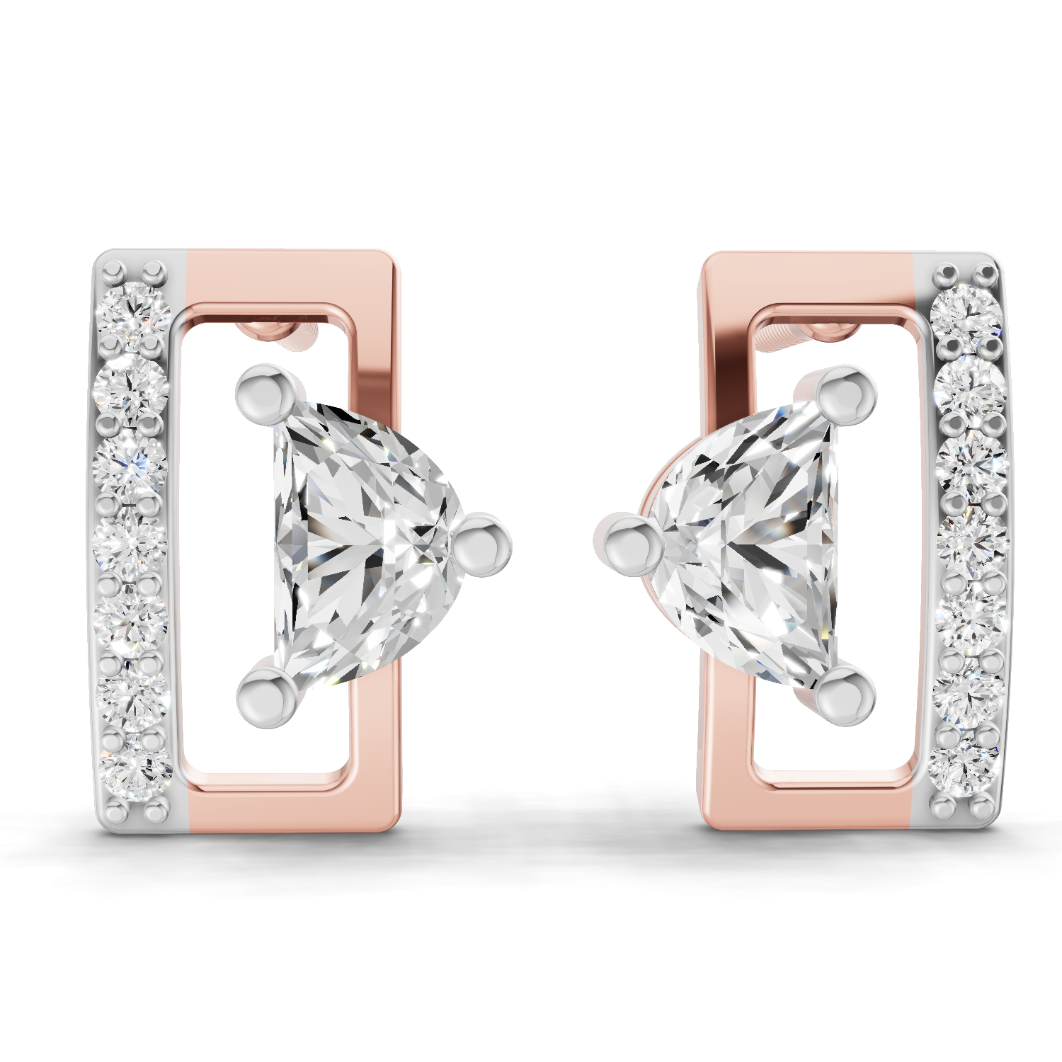 0.66 Carat Messika move uno Earrings 14K - Rose Gold