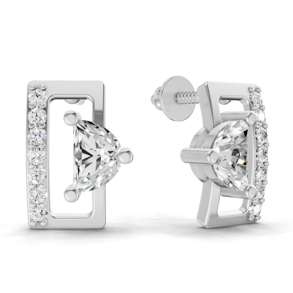 0.66 Carat Messika move uno Earrings 14K - White Gold