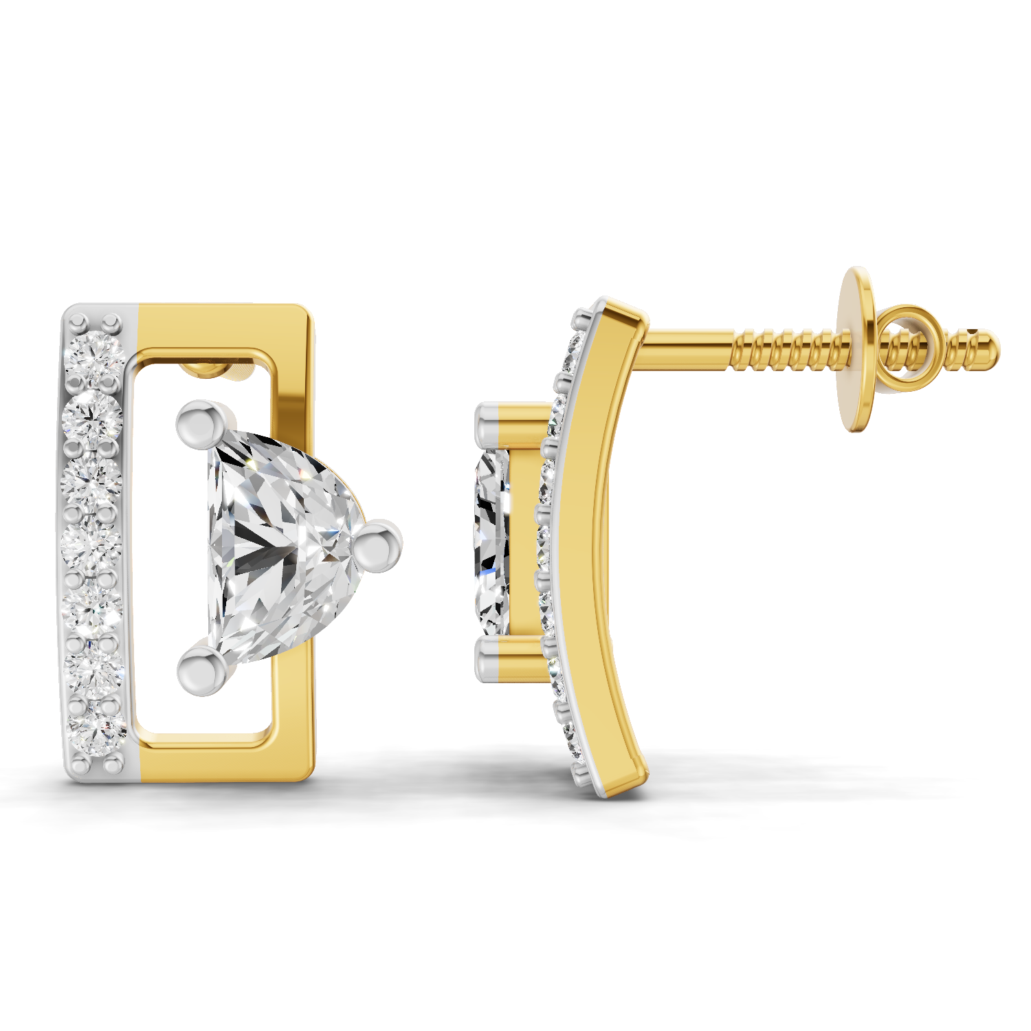 0.66 Carat Messika move uno Earrings 14K