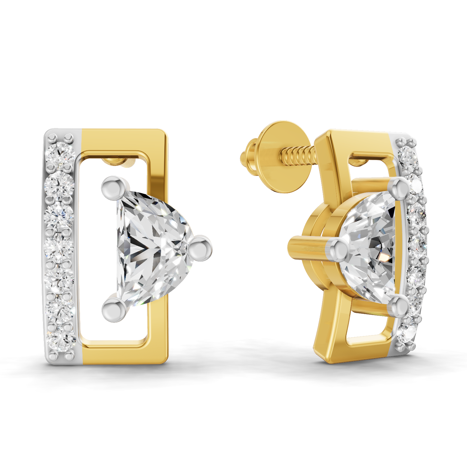 0.66 Carat Messika move uno Earrings 14K