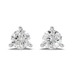 0.1 Carat 3-Prong Martini Earrings 14K - Rose Gold