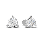0.1 Carat 3-Prong Martini Earrings 14K - White Gold