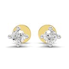 0.1 Carat Solitaire Diamond Stud Earrings 14K