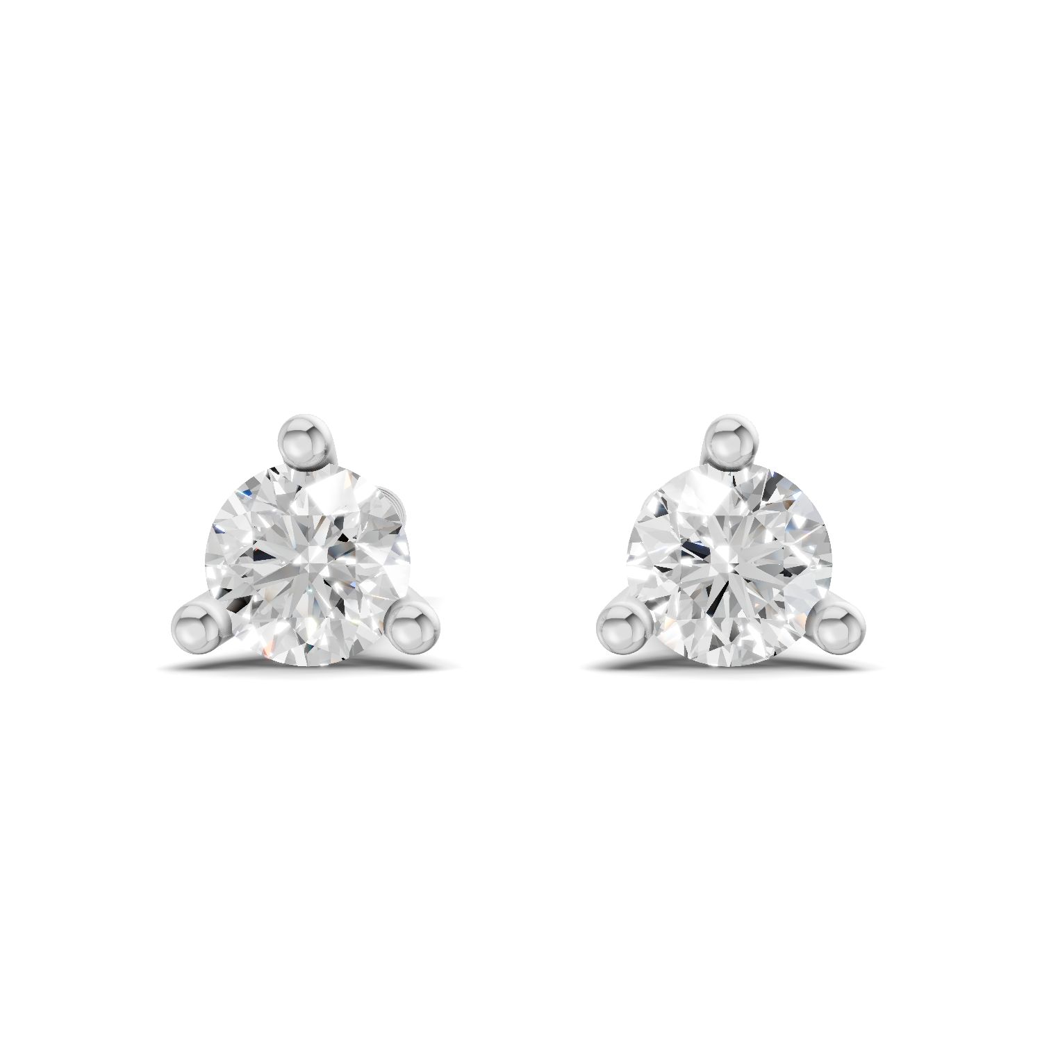 0.19 Carat Celeste Classic Diamond Studs Earrings 14K - White Gold